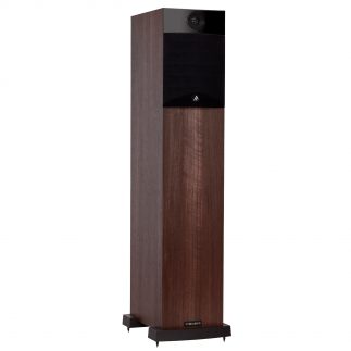 F302-Grille-on-3Q-Walnut-small-floorstander